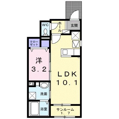 メゾン・ダンダン 101【管理NO：1-027960101-01010】 ★家具家電は申し込み後に搬入します 2026年08月下旬入居可能の物件画像