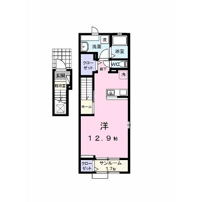 （仮）観音寺新町２丁目アパート 201【管理NO：1-028818601-02010】 ★家具家電は申し込み後に搬入します 2026年12月上旬入居可能の物件画像