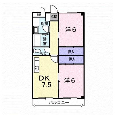 りべらる 202【管理NO：1-005387801-02020】 ★家具家電は申し込み後に搬入します★ ★2026年09月中旬入居可能★の物件画像