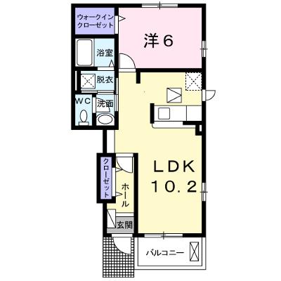 サニ－ユニゾン　Ｃ 102【管理NO：1-023767601-01020】 ★家具家電は申し込み後に搬入します★の物件画像