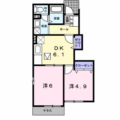 プリムヴェ－ルＡ 103【管理NO：1-013504401-01030】 ★家具家電は申し込み後に搬入します★ ★2026年11月中旬入居可能★の物件画像