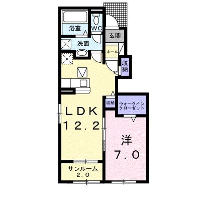 ファミ―リエン　Ⅰ 103【管理NO：1-026510501-01030】 ★家具家電は申し込み後に搬入します★の物件画像