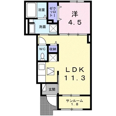 エスペランサ田代 105【管理NO：1-027920301-01050】 ★家具家電は申し込み後に搬入します★ ★2026年09月中旬入居可能★の物件画像