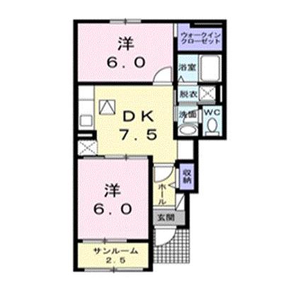 サンライズ　ヒル 102【管理NO：1-099398601-01020】 ★家具家電は申し込み後に搬入しますの物件画像