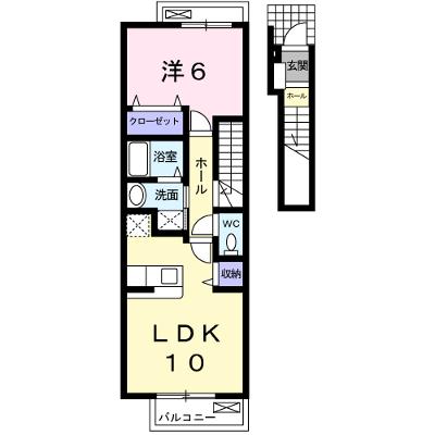 コーポ天王 203【管理NO：1-017280501-02030】 ★家具家電は申し込み後に搬入します★ ★2026年08月下旬入居可能★の物件画像