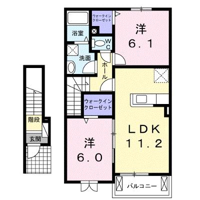 らんたん　２ 203【管理NO：1-019155202-02030】 ★家具家電は申し込み後に搬入します★の物件画像