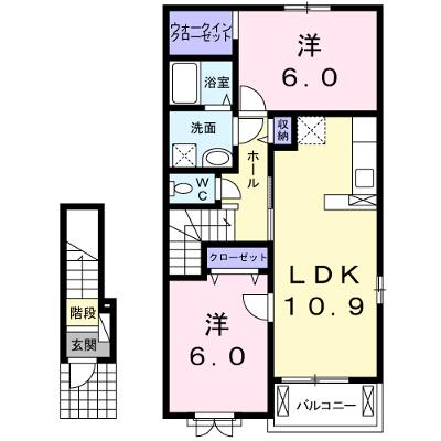 ハピネス２ 203【管理NO：1-020260801-02030】 ★家具家電は申し込み後に搬入します★ ★2026年09月上旬入居可能★の物件画像
