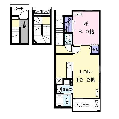 ｆｒｅｓｈｌｙ（フレッシュリー 301【管理NO：1-023668301-03010】 ★家具家電は申し込み後に搬入します★の物件画像