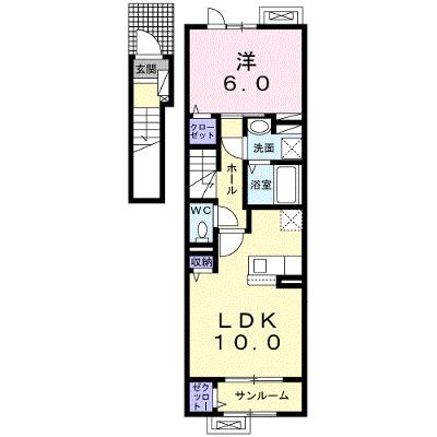 ヴィオーラ 202【管理NO：1-025888801-02020】 ★家具家電は申し込み後に搬入します 2026年08月下旬入居可能の物件画像