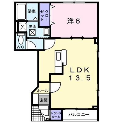 グランツ榎本 102【管理NO：1-014660301-01020】 ★家具家電は申し込み後に搬入します 2026年08月下旬入居可能の物件画像