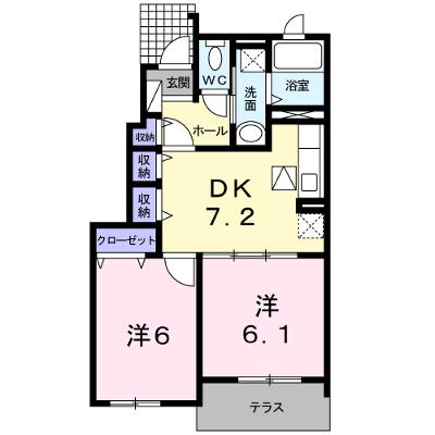 カーサ・セレーノＣ 102【管理NO：1-016168701-01020】 ★家具家電は申し込み後に搬入します★ ★2026年09月上旬入居可能★の物件画像