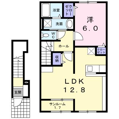 ソレアードコスタ 202【管理NO：1-019552801-02020】 ★家具家電は申し込み後に搬入します★ ★2026年08月下旬入居可能★の物件画像