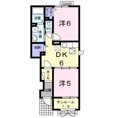 サンリバ－　Ⅱ 101【管理NO：1-016722801-01010】 ★家具家電は申し込み後に搬入します 2026年07月下旬入居可能の物件画像