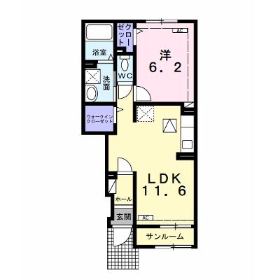フレイム（ｆｌａｍｅ） 102【管理NO：1-027489501-01020】 ★家具家電は申し込み後に搬入します 2026年08月下旬入居可能の物件画像
