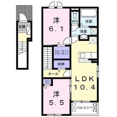 Ｈ・Ｓ宮後 201【管理NO：1-026926101-02010】 ★家具家電は申し込み後に搬入します 2026年08月下旬入居可能の物件画像
