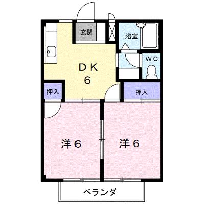 フレンドリータウンＡ 205【管理NO：1-004310201-02040】 ★家具家電は申し込み後に搬入します★ ★2026年08月下旬入居可能★の物件画像