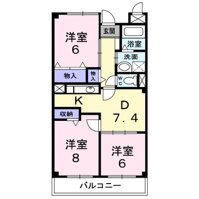 ラ・アルコバレーノ 302【管理NO：1-009418301-03020】 ★家具家電は申し込み後に搬入します 2026年09月中旬入居可能の物件画像