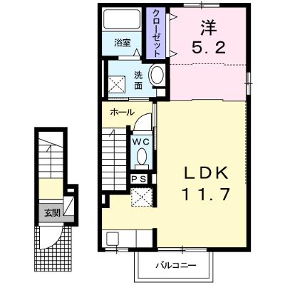 カーサ・リベルタ 203【管理NO：1-021610501-02030】 ★家具家電は申し込み後に搬入します 2026年09月中旬入居可能の物件画像