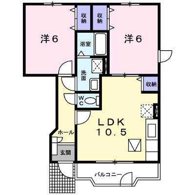 エミアルカテー 104【管理NO：1-011721701-01040】 ★家具家電は申し込み後に搬入します★の物件画像