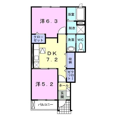 ユニゾン 103【管理NO：1-015657501-01030】 ★家具家電は申し込み後に搬入します★ ★2026年08月下旬入居可能★の物件画像