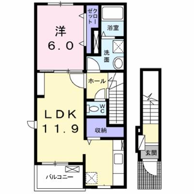 アンジュ・ソレイユ　Ａ 201【管理NO：1-022802201-02010】 ★家具家電は申し込み後に搬入します★ ★2026年08月下旬入居可能★の物件画像