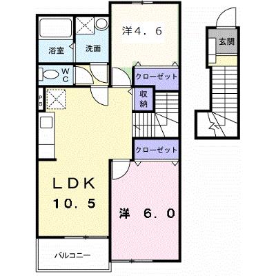 エスポワール・Ｋ 203【管理NO：1-010637701-02030】 ★家具家電は申し込み後に搬入します★の物件画像