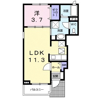 ロークワットガーデン 101【管理NO：1-017834301-01010】 ★家具家電は申し込み後に搬入します★ ★2026年12月上旬入居可能★の物件画像