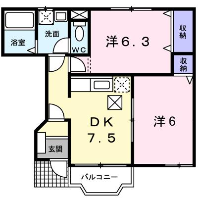 サンハウス　さくら 102【管理NO：1-012198801-01020】 ★家具家電は申し込み後に搬入しますの物件画像