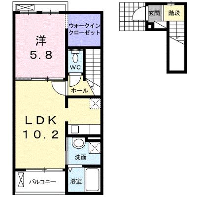 カーサ・リオハ　Ｂ 202【管理NO：1-017800202-02020】 ★家具家電は申し込み後に搬入します 2026年08月下旬入居可能の物件画像