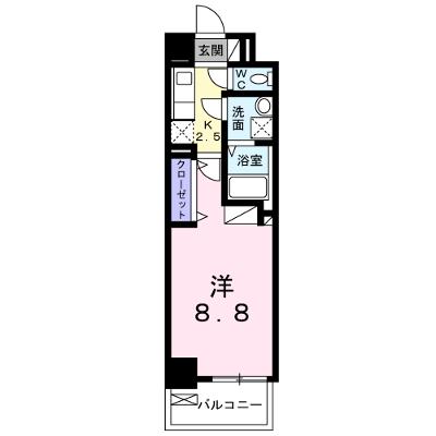 アルカディアⅨ（ナイン） 504【管理NO：1-027096001-05040】 ★家具家電は申し込み後に搬入しますの物件画像