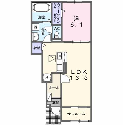 フォーエヴァーヒルズ 103【管理NO：1-028658401-01030】 ★家具家電は申し込み後に搬入します★ ★2026年09月上旬入居可能★の物件画像