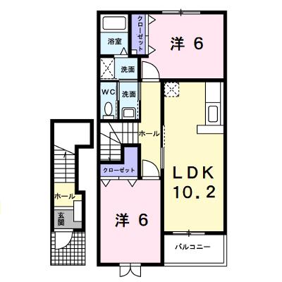 フィオーレ・アツタ 203【管理NO：1-013961201-02030】 ★家具家電は申し込み後に搬入します 2026年08月下旬入居可能の物件画像
