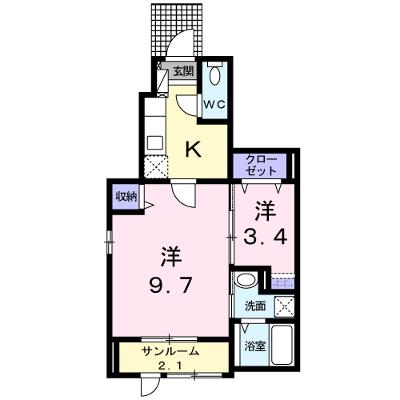 シェーネ 104【管理NO：1-023576101-01040】 ★家具家電は申し込み後に搬入します★の物件画像