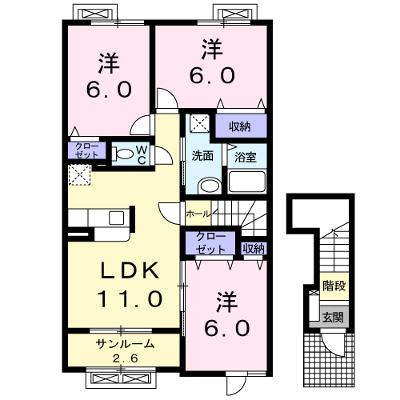 インフィニティーＣ 203【管理NO：1-015457603-02030】 ★家具家電は申し込み後に搬入します 2026年08月下旬入居可能の物件画像