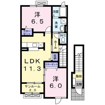 グロワールＥ 203【管理NO：1-015150005-02030】 ★家具家電は申し込み後に搬入します 2026年08月下旬入居可能の物件画像