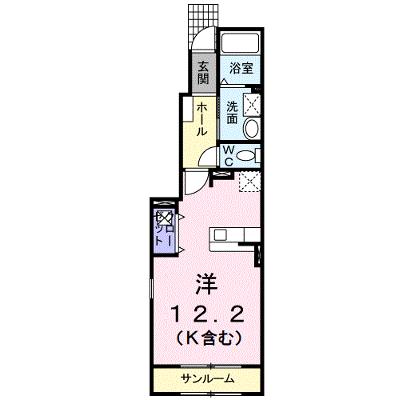 フィオ－レ　野村　Ⅱ 104【管理NO：1-015639902-01040】 ★家具家電は申し込み後に搬入します 2026年08月下旬入居可能の物件画像