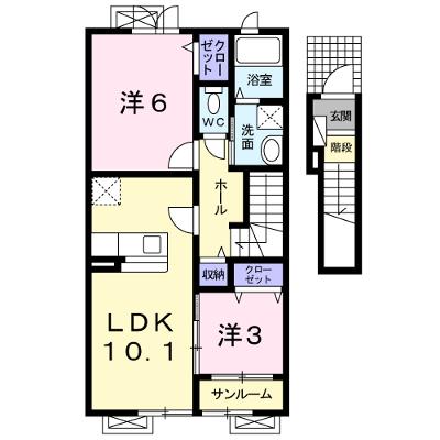 エモシオン 203【管理NO：1-020363001-02030】 ★家具家電は申し込み後に搬入します 2026年08月上旬入居可能の物件画像