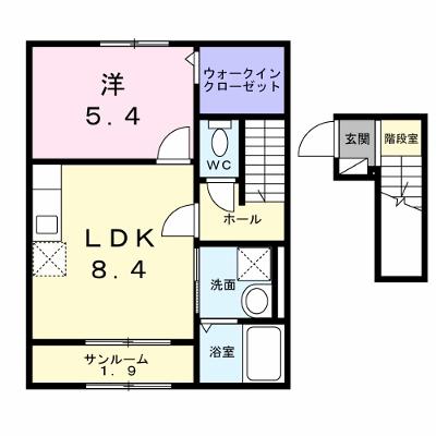 プラシード　エイワン 202【管理NO：1-028647601-02020】 ★家具家電は申し込み後に搬入します★ ★2026年12月上旬入居可能★の物件画像