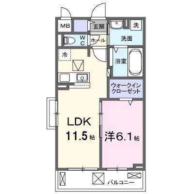 ボナミ　Ｂ 106【管理NO：1-025399601-01050】 ★家具家電は申し込み後に搬入します★の物件画像