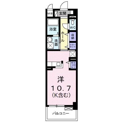 カラフル　ウェーブ 108【管理NO：1-017376801-01070】 ★家具家電は申し込み後に搬入します★ ★2026年09月上旬入居可能★の物件画像