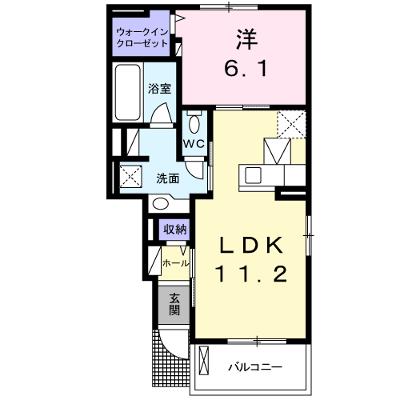 ヴィラ　ブルーモントⅢ 103【管理NO：1-020406603-01030】 ★家具家電は申し込み後に搬入します★ ★2026年09月上旬入居可能★の物件画像