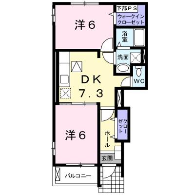 シャトー　ラ　ジャーダンＡ 101【管理NO：1-015507501-01010】 ★家具家電は申し込み後に搬入しますの物件画像