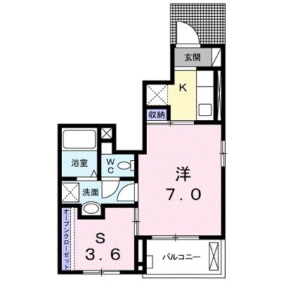 ウイングＫ　Ⅴ 101【管理NO：1-022406101-01010】 ★家具家電は申し込み後に搬入します★ ★2026年09月中旬入居可能★の物件画像