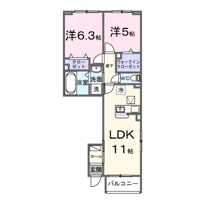 アッシャー 105【管理NO：1-028651601-01040】 ★家具家電は申し込み後に搬入します★ ★2026年09月上旬入居可能★の物件画像