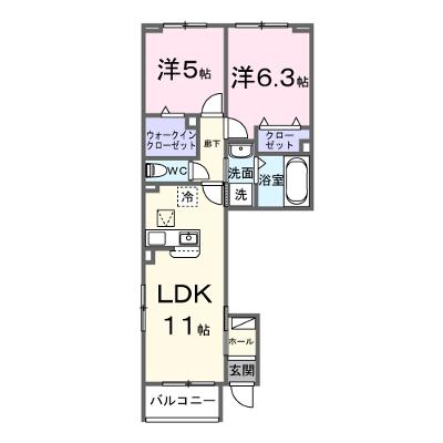 アッシャー 101【管理NO：1-028651601-01010】 ★家具家電は申し込み後に搬入します★ ★2026年09月上旬入居可能★の物件画像