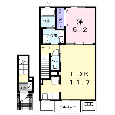 ロジュマン　ミユキⅡ 202【管理NO：1-022424402-02020】 ★家具家電は申し込み後に搬入します★ ★2026年09月下旬入居可能★の物件画像