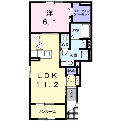 レインボーパレスⅠ 101【管理NO：1-022524601-01010】 ★家具家電は申し込み後に搬入します 2026年09月上旬入居可能の物件画像