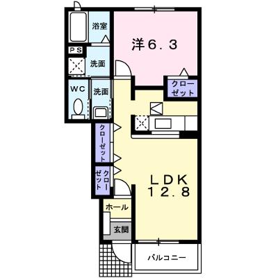 サンセールⅣ 102【管理NO：1-013738501-01020】 ★家具家電は申し込み後に搬入します★ ★2026年09月中旬入居可能★の物件画像