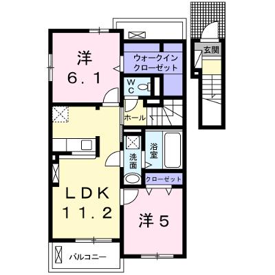 フリーデⅡ 202【管理NO：1-022951302-02020】 ★家具家電は申し込み後に搬入します 2026年09月中旬入居可能の物件画像
