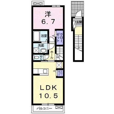 ラ・ビュウ・アンジュ　Ⅲ 205【管理NO：1-019080701-02040】 ★家具家電は申し込み後に搬入します 2026年07月下旬入居可能の物件画像